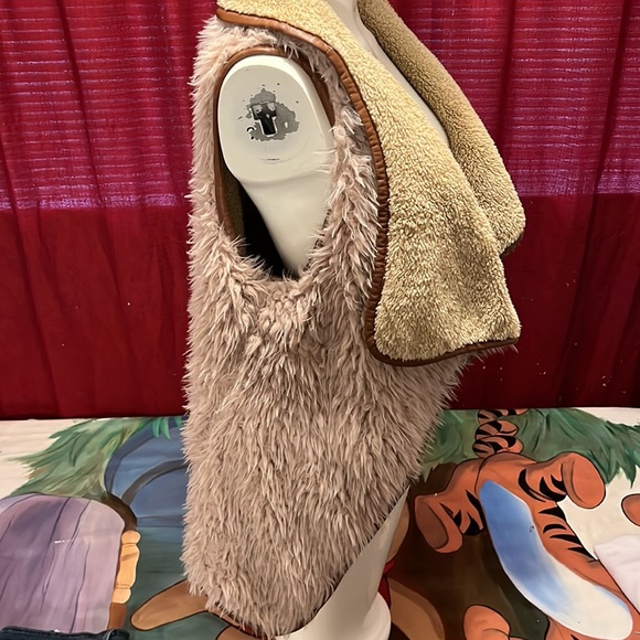 Faux sheep Fleece jacket. Reversible with soft thick velour & thick Sherpa vest - Picture 2 of 7